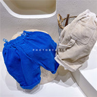 Load image into Gallery viewer, Baby Kid Girls Solid Color Muslin&amp;Ribbed Pants Wholesale 220418208
