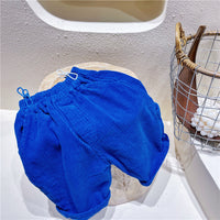 Load image into Gallery viewer, Baby Kid Girls Solid Color Muslin&amp;Ribbed Pants Wholesale 220418208
