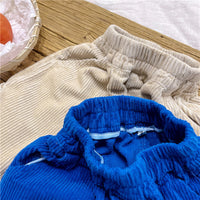 Load image into Gallery viewer, Baby Kid Girls Solid Color Muslin&amp;Ribbed Pants Wholesale 220418208
