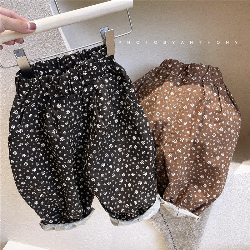 Baby Kid Girls Flower Print Pants Wholesale 220418210