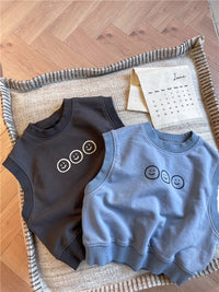 Load image into Gallery viewer, Baby Kid Girls Boys Expression Print Vests Waistcoats Wholesale 220418214
