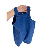 Load image into Gallery viewer, Baby Kid Girls Boys Solid Color Muslin&amp;Ribbed Jumpsuits Wholesale 220418215
