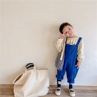 Load image into Gallery viewer, Baby Kid Girls Boys Solid Color Muslin&amp;Ribbed Jumpsuits Wholesale 220418215
