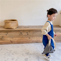 Load image into Gallery viewer, Baby Kid Girls Boys Solid Color Muslin&amp;Ribbed Jumpsuits Wholesale 220418215

