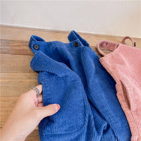 Load image into Gallery viewer, Baby Kid Girls Boys Solid Color Muslin&amp;Ribbed Jumpsuits Wholesale 220418215
