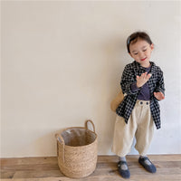 Load image into Gallery viewer, Baby Kid Girls Checked Shirts Wholesale 220418217
