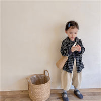 Load image into Gallery viewer, Baby Kid Girls Checked Shirts Wholesale 220418217
