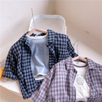 Load image into Gallery viewer, Baby Kid Girls Checked Shirts Wholesale 220418217
