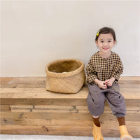 Load image into Gallery viewer, Baby Kid Girls Checked Tops Wholesale 220418224
