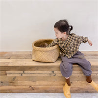 Load image into Gallery viewer, Baby Kid Girls Checked Tops Wholesale 220418224

