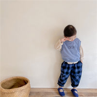 Load image into Gallery viewer, Baby Kid Unisex Checked Pants Wholesale 220418226
