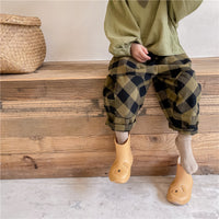 Load image into Gallery viewer, Baby Kid Unisex Checked Pants Wholesale 220418226
