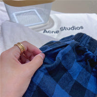 Load image into Gallery viewer, Baby Kid Unisex Checked Pants Wholesale 220418226
