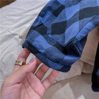 Load image into Gallery viewer, Baby Kid Unisex Checked Pants Wholesale 220418226
