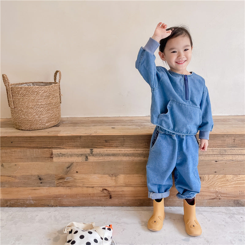 Baby Kid Unisex Solid Color Pants Wholesale 220418235.