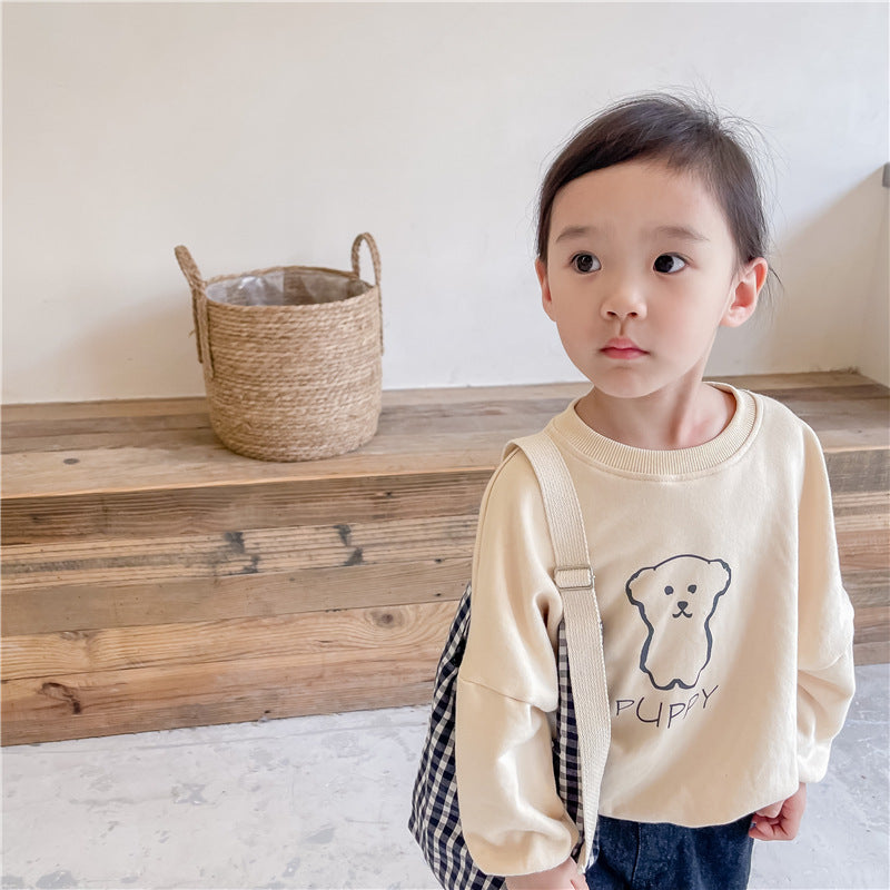 Baby Kid Girls Letters Animals Print Tops Wholesale 220418237