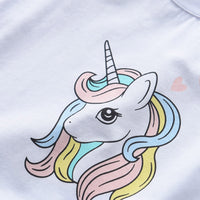 Load image into Gallery viewer, Baby Kid Girls Love heart Unicorn Print T-Shirts Wholesale 220418244
