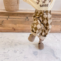 Load image into Gallery viewer, Baby Kid Girls Checked Pants Wholesale 220418247
