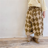 Load image into Gallery viewer, Baby Kid Girls Checked Pants Wholesale 220418247

