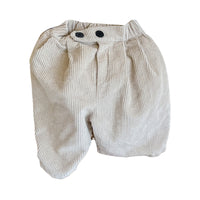 Load image into Gallery viewer, Baby Kid Girls Solid Color Muslin&amp;Ribbed Pants Wholesale 220418252
