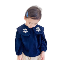 Load image into Gallery viewer, Baby Kid Girls Flower Embroidered Tops Wholesale 220418253
