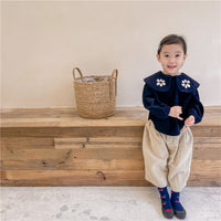 Load image into Gallery viewer, Baby Kid Girls Flower Embroidered Tops Wholesale 220418253
