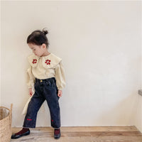 Load image into Gallery viewer, Baby Kid Girls Flower Embroidered Tops Wholesale 220418253

