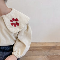 Load image into Gallery viewer, Baby Kid Girls Flower Embroidered Tops Wholesale 220418253
