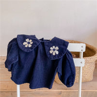 Load image into Gallery viewer, Baby Kid Girls Flower Embroidered Tops Wholesale 220418253
