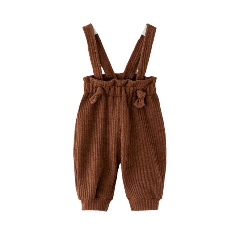 Baby Kid Unisex Solid Color Muslin&Ribbed Pants Wholesale 220418266