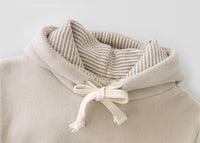 Load image into Gallery viewer, 2 Pieces Set Baby Kid Unisex Solid Color Hoodies Swearshirts And Striped Pants Wholesale 220418271
