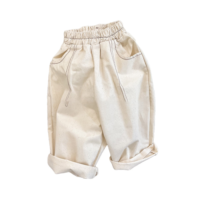 Baby Kid Unisex Solid Color Pants Wholesale 220418278