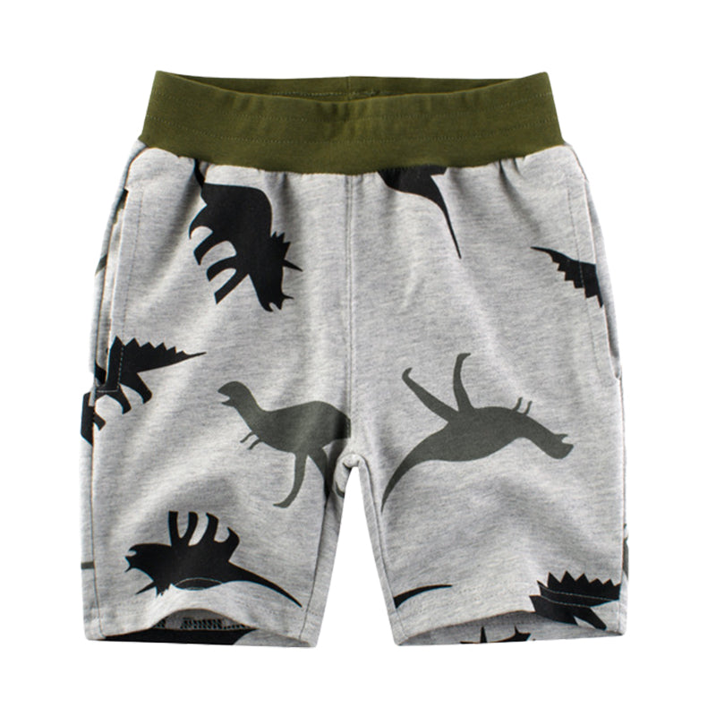 Baby Kid Boys Dinosaur Print Shorts Wholesale 22041828