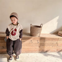 Load image into Gallery viewer, Baby Kid Unisex Color-blocking Alphabet Tops Wholesale 220418280

