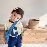 Load image into Gallery viewer, Baby Kid Unisex Color-blocking Alphabet Tops Wholesale 220418280
