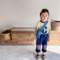 Load image into Gallery viewer, Baby Kid Unisex Color-blocking Alphabet Tops Wholesale 220418280
