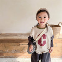 Load image into Gallery viewer, Baby Kid Unisex Color-blocking Alphabet Tops Wholesale 220418280
