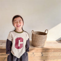 Load image into Gallery viewer, Baby Kid Unisex Color-blocking Alphabet Tops Wholesale 220418280
