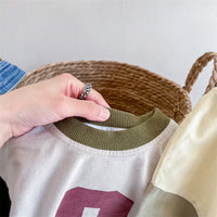 Load image into Gallery viewer, Baby Kid Unisex Color-blocking Alphabet Tops Wholesale 220418280
