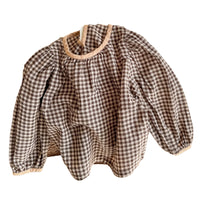 Load image into Gallery viewer, Baby Kid Girls Checked Tops Wholesale 220418281
