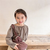Load image into Gallery viewer, Baby Kid Girls Checked Tops Wholesale 220418281
