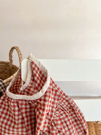 Load image into Gallery viewer, Baby Kid Girls Checked Tops Wholesale 220418281
