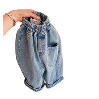 Load image into Gallery viewer, Baby Kid Unisex Solid Color Jeans Wholesale 220418283
