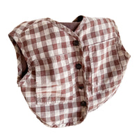 Load image into Gallery viewer, Baby Kid Girls Checked Vests Waistcoats Wholesale 220418290
