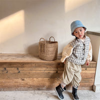 Load image into Gallery viewer, Baby Kid Girls Checked Vests Waistcoats Wholesale 220418290
