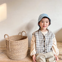 Load image into Gallery viewer, Baby Kid Girls Checked Vests Waistcoats Wholesale 220418290
