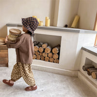 Load image into Gallery viewer, Baby Kid Unisex Checked Pants Wholesale 220418292
