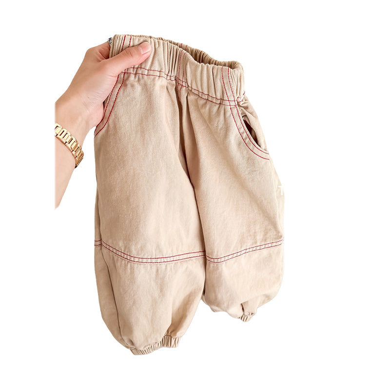 Baby Kid Unisex Solid Color Pants Wholesale 220418309