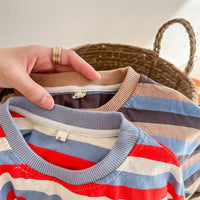 Load image into Gallery viewer, Baby Kid Unisex Striped Letters Tops Wholesale 220418310

