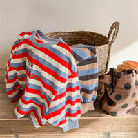 Load image into Gallery viewer, Baby Kid Unisex Striped Letters Tops Wholesale 220418310
